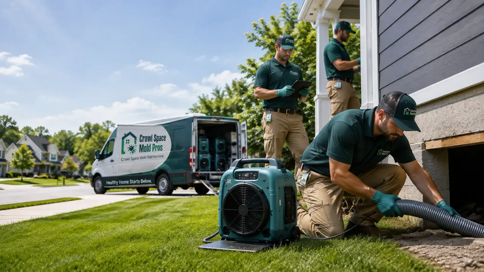 Crawl Space Mold Removal in Varna, IL